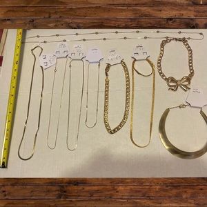 LAMINATED GOLD JEWELRY BUNDLE 11 pieces